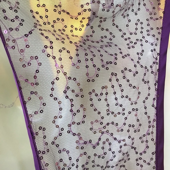 Studio Y purple lace sleeveless top XL - Picture 3 of 3